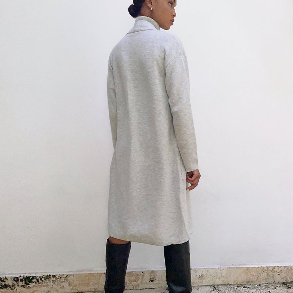 Lance Cardigan Heather Light Grey/Espace Small - Picture 2 of 3